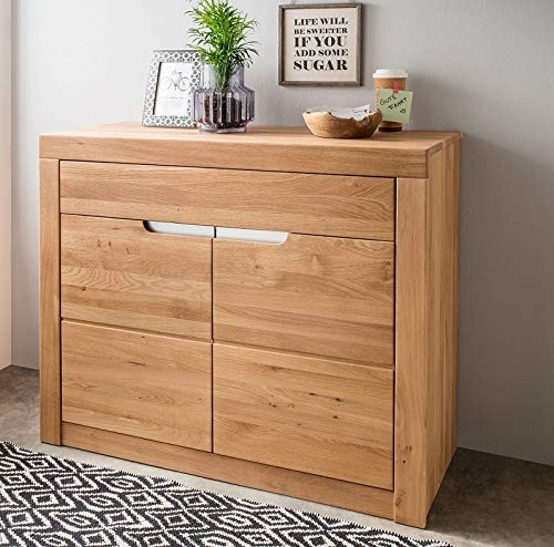 Main Möbel Kommode 107x90cm 'Wien' Wildeiche geölt