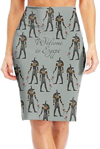 Egypt Pharaoah Funny Women's Slim Pencil Skirt Elastic High Print Long Skirts Skirt