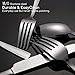 Brightown 45-Piece Silverware Flatware Cutlery Set in Ergonomic Design Size and Weight, Durable Stainless Steel Tableware Service for 8, Dishwasher Safe