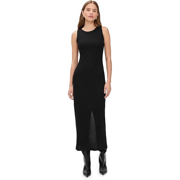 white christmas dresses Cotton Citizen Turtleneck Maxi Dress | Black
