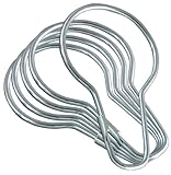LDR 502 6200 Shower Curtain Rings, Chrome, 12-Pack