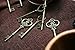 24pcs Mixed Vintage Skeleton Keys, 6 Styles,Each 4pcs, Bronze, Extra Large(L)