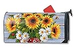 MailWraps Bandana Sunflowers Mailbox Cover #01095