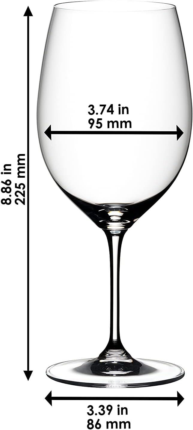 Amazon Co Jp 正規品 Riedel リーデル 赤ワイン グラス ペアセット ヴィノム カベルネ ソーヴィニヨン メルロ ボルドー 610ml 6416 0 ホーム キッチン