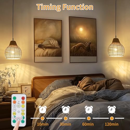 Kimjo Rechargeable Bulb with Battery - 7 W Rechargeable Bulb with Remote Control E27 USB 3 Colours Dimmable - Touch Control Outdoor Emergency Light Pack of 2