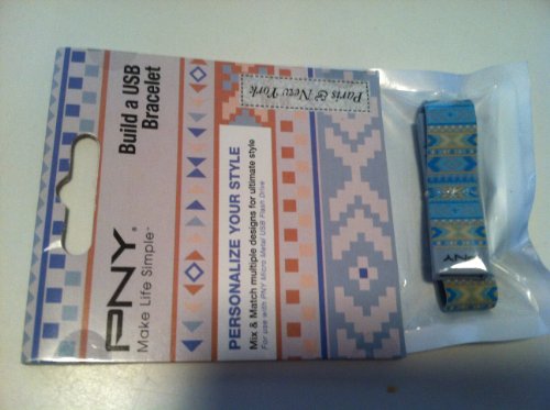PNY - Build a USB Bracelet (Blue/Gray Tribal)