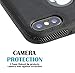 iPhone X Case, iPhone 10 Case, Obaska Leather Thin Slim Fit Cover Flexible Soft Shell [Support Wireless Charging] [Anti Scratch] [Shockproof] for Apple iPhone X / iPhone 10 - Black