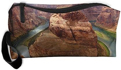 SLDLA7 Horseshoe-bend Cosmetic Bag Toiletry Makeup Pouch Travel Bag Hanging Organizer Portable Storage Bag For Unisex