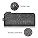 Gel Pens Fine Point Black Gel Ink Rollerball Pen, Smooth Writing Pens For Office- 0.5mm With Wool Felt Zippered Pen Case (13 Black, 2 Red)