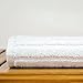 Bare Cotton Luxury Hotel & Spa Towel 100% Genuine Turkish Wash Cloths Striped, White, Set of 12