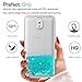 Galaxy Note 3 Case, Note 3 Glitter Case with HD Screen Protector for Girls Women,LeYi Shiny Cute Design Moving Quicksand Liquid Clear TPU Protective Phone Case for Samsung Galaxy Note 3 ZX Turquoise