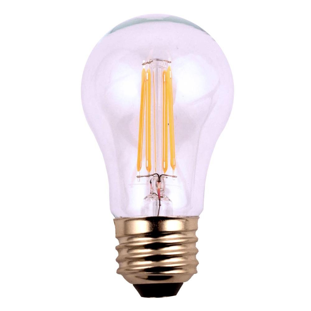 6/PK 12V Low Voltage Input Clear A19 Decorative Style LED Light Bulb 8W