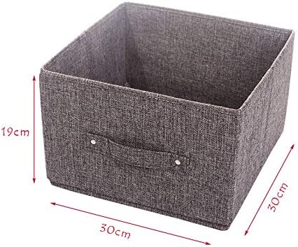 Rangement Pour Vetements Et Penderies Organiseurs De Tiroir Carre Pliable Bac De Stockage Pratique Pour Rangement De Penderie Gris Panier De Rangement En Tissu Pour Les Jouets Easybuy Boites De Rangement Ouvertes