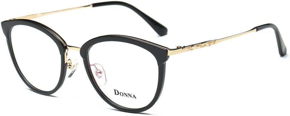DONNA Clear Lens Women Glasses Samll Round Cateye Frame Fashion Glasses DN21
