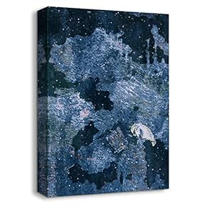Canvas Wall Art Abstract Beautiful Oil Painting Feature Artwork for Home Prints Framed - 12x18 inches