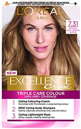 L Oreal Excellence 7 31 Natural Dark Caramel Blonde Permanent Hair