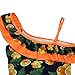 KALAWALK Girls Lemon Double Ruffle One Shoulder Adjustable Swimwear Fashionable One Piece Bathing Suit(5y-16y)