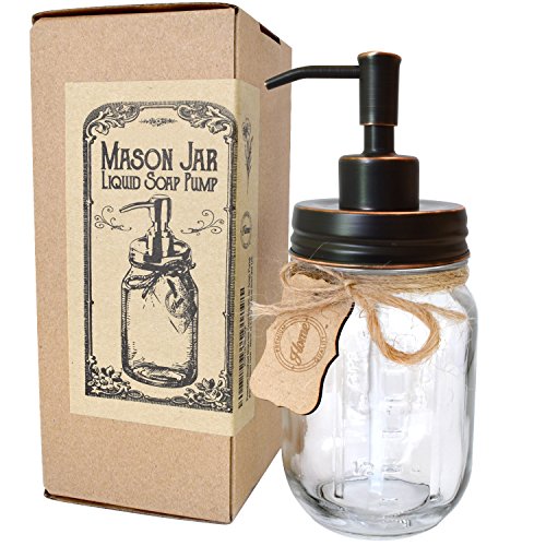 image for Premium Home Quality Rustproof Stainless Steel Mason Jar Soap Pump/Lot