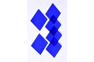 United Scientific Supplies CGP2X2 Plate, 2" Width, 2" Length, Cobalt Glass (Pack of 6)