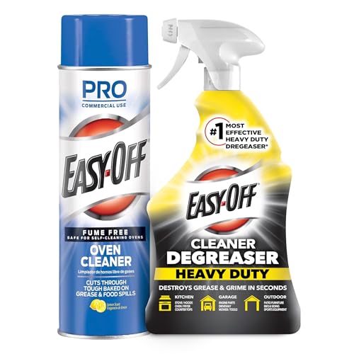 Easy-Off Fume Free Oven Cleaner Spray & Heavy Duty Degreaser Cleaner Spray
