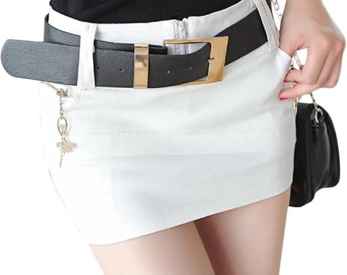 Amazon 王道 白ミニ 超マイクロミニスカート コスプレ タイト 白 スカート 通販