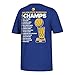 adidas NBA Golden State Warriors Finals Team Effort Short Sleeve Tee, Medium, Blue