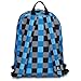 Everest Blue Squares Checkered Backpack School Bag