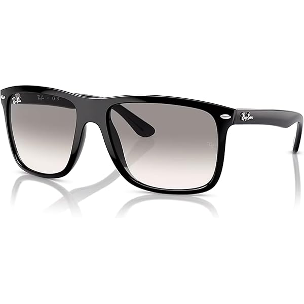 Amazon.com: Ray-Ban Boyfriend two RB4547 601/58 57MM Black/Green