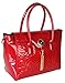 Rimen & Co. Shiny Patent PU Leather Floral Print Tote Womens Purse Handbag LP-2508 LP-2528 LP-2526