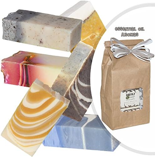 SOAP SAMPLER GIFT SET - Six 2.5 Oz Bars. - All Vegan Ingredients - Skin Health - Eco Friendly - Non Toxic - Cleaner Skin - No Soap Residue - Gift Wrapped - Organic Palm Oil - Essential Oils