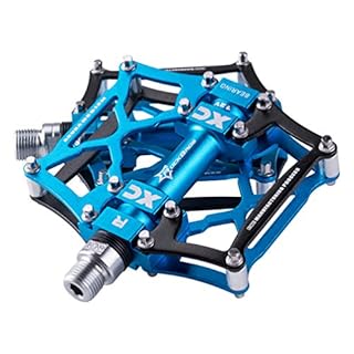 RockBros Mountain Bike Pedals Platform Cycling Sealed Bearing Alloy Flat Pedals 9/16