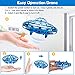 Hand Operated Drones for Kids, Mini Drone UFO Kids Drone with LED Lights, Levitation Drones Flying Ball Drone Toy 360°Rotating Helicopter with Infrared Sensor for Boys Girls Adult Indoor Outdoor Blue