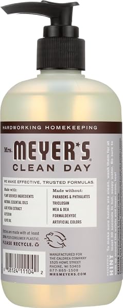 MRS. MEYER’S CLEAN DAY LIQUID HAND SOAP, LAVENDER, 12.5 OZ