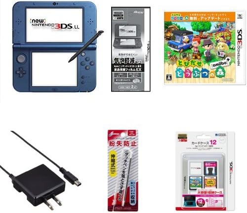 高級品市場 Newニンテンドー3ds Ll メタリックブルー どうぶつの森同梱版 携帯用ゲーム本体