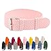 Clockwork Synergy - Perlon Watch Strap Braided Nylon Band (16mm, Pink)