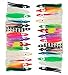Fishing Lures Squid Skirts Octopus Lures Soft Plastic Trolling Skirt Lure Kit Saltwater Fishing Bait for Bass Trout 1.8inch 60pcs