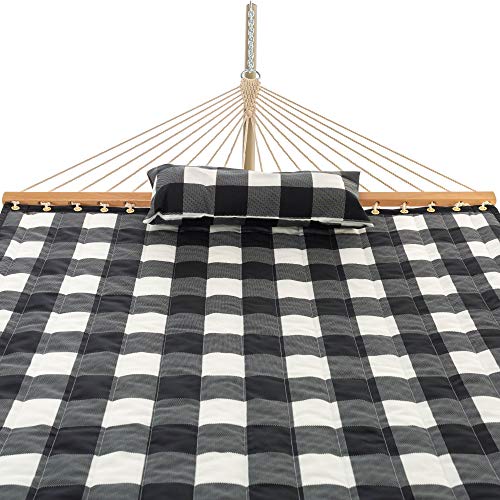 Castaway Living Best Space Saving Quilted Hammock with Stand & Pillow