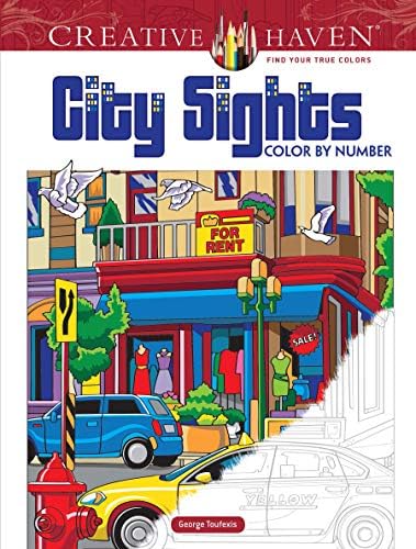 Amazon.com: Creative Haven Wanderlust Color by Number (Adult