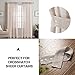Linen Textured Curtain Hold-Backs Set of 2 Tie-Backs for Sheer Curtains - Taupe, 24-inch (2 feet)