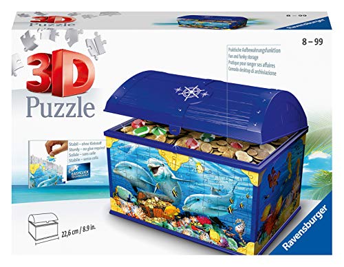 Ravensburger 3D Puzzle 11174 - Schatztruhe Unterwasserwelt - 216 Teile