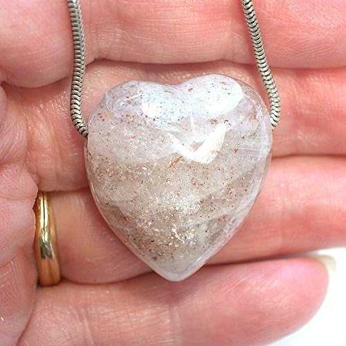 DVH 75 ct. Tanzanian Confetti Sunstone Heart Focal Bead 29x26x14 (8625)
