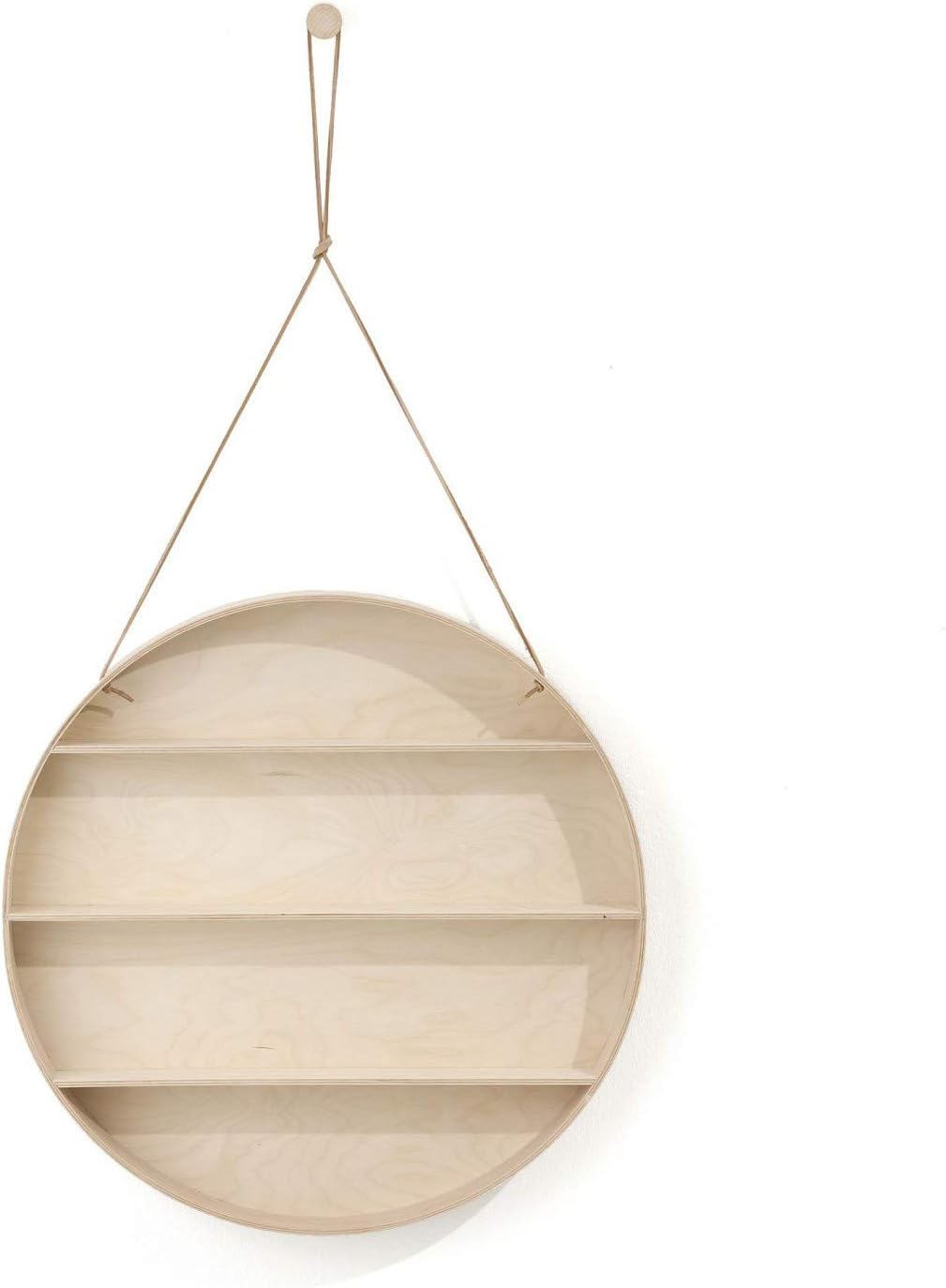 Ferm Living Hanging Shelf, Wood, Brown, 0x55x55