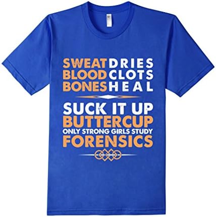 Men's Forensics Major Suck It Up Buttercup T Shirt 2XL Royal Blue