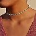 Artilady layer opal choker necklace for women ¡­ (GOLD TURQUOISE)