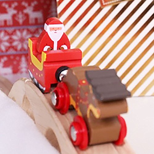Bigjigs Rail Santa Sleigh with Reindeer