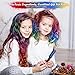BALHVIT Hair Color Chalk Comb Set, [10 Bright Colors] Washable Hair Chalk for Girls Gifts, Popular Chalks on Birthday Cosplay Halloween Party, Non-Toxic Temporary Hair Chalk Pens Safe for Kids, Teen