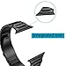 LDFAS Compatible for Apple Watch Band 41mm 40mm, Stainless Steel Metal Women Bands Compatible for Apple Watch SE Series 9/8/7 Band,Black