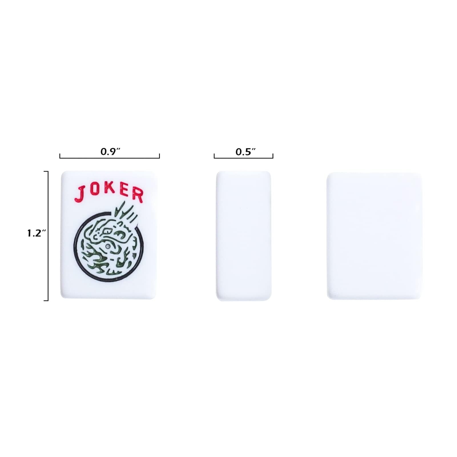 GUSTARIA American Mahjong Game Set, 166 Quality White Tiles, 4 All-in-One Color Rack/Pushers, Complete Mahiong Tile Set Black Printed Carrying Bag