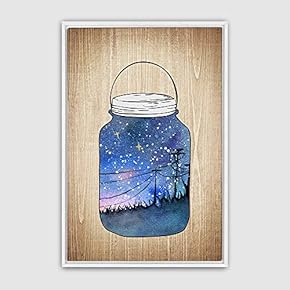 Framed Bottle and Bulb Home Artwork for Living Room Bedroom