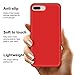 Anuck for iPhone 8 Plus Case, for iPhone 7 Plus Case, Soft Silicone Gel Rubber Bumper Microfiber Lining Hard Shell Shockproof Full-Body Protective Cover 5.5